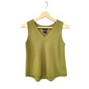 Ann Taylor Factory Sleeveless Knit Green Top